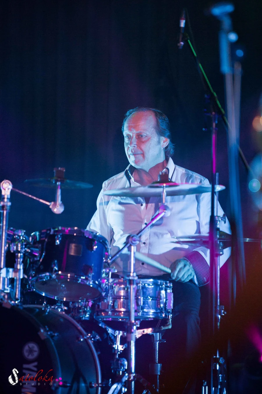 Alexander Simonovsky live am Schlagzeug